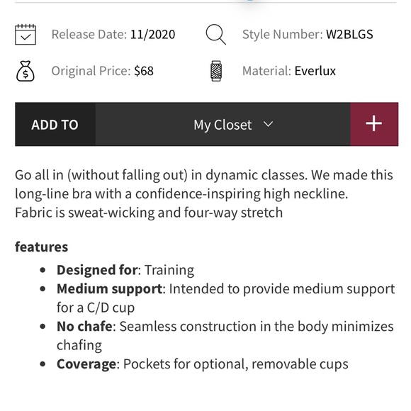 Lululemon‎ Ebb to Train Bra *Medium Support, C/D Cup Spiced Bronze 12 - Picture 4 of 8